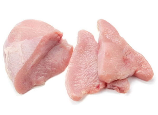 Freshly frozen cut turkey drumsticks