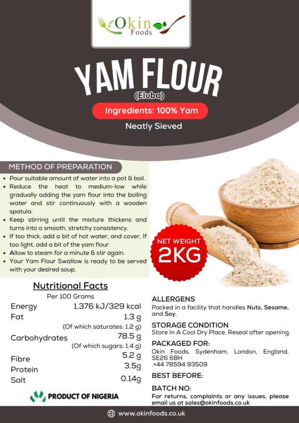 Elubo (Yam Flour) - 2kg