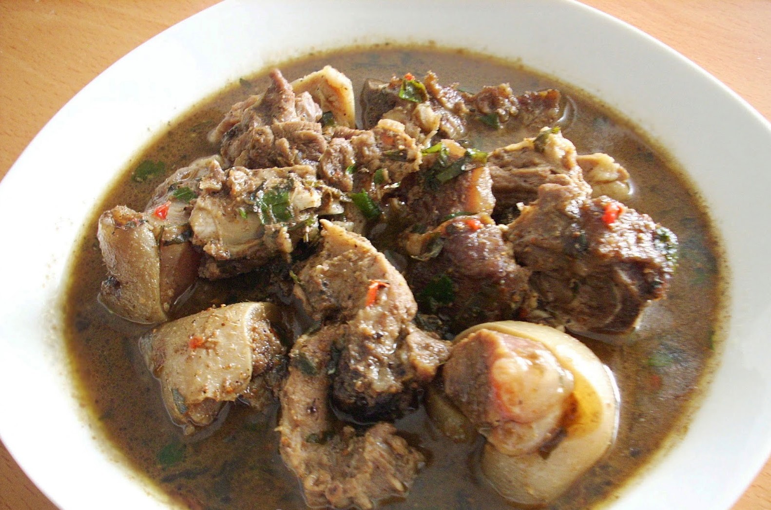 Assorted meat pepper soup